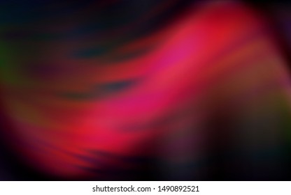 Dark Red, Yellow vector glossy abstract backdrop. Colorful abstract illustration with gradient. New design for your business.