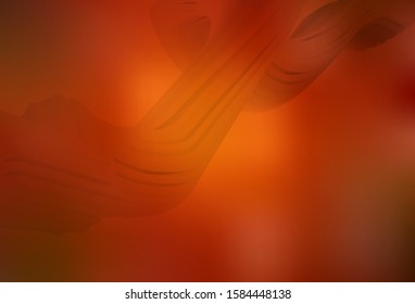 Dark Red, Yellow vector glossy abstract layout. Modern abstract illustration with gradient. Blurred design for your web site.