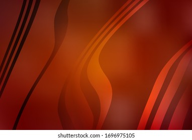Dark Red, Yellow vector glossy abstract backdrop. Shining colorful illustration in smart style. Smart design for your work.