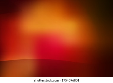 Dark Red, Yellow vector glossy abstract layout. New colored illustration in blur style with gradient. Completely new design for your business.