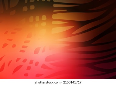Dark Red, Yellow vector glossy abstract background. A completely new colored illustration in blur style. Completely new design for your business.