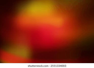 Dark Red, Yellow vector glossy abstract layout. Modern abstract illustration with gradient. New design for your business.