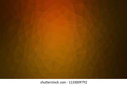 Dark Red, Yellow vector gradient triangles texture. Colorful illustration in polygonal style with gradient. Template for cell phone's backgrounds.