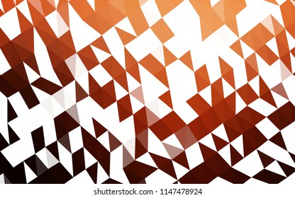 Dark Red, Yellow vector hexagon mosaic cover. An elegant bright illustration with gradient. A completely new template for your business design.