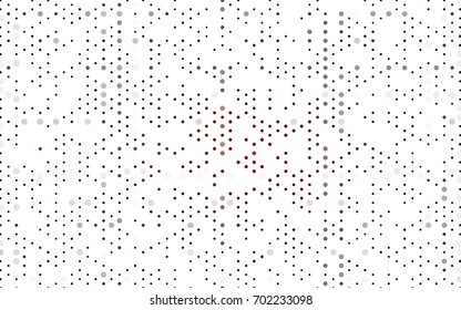 Dark Red, Yellow vector illustration which consist of circles. Dotted gradient design for your business. Creative geometric background in halftone style with colored spots.
