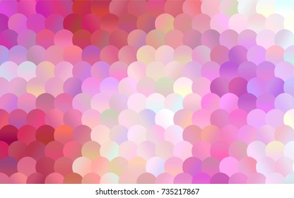 Dark Red, Yellow vector illustration which consist of circles. Dotted gradient design for your business. Creative geometric background in halftone style with colored spots.