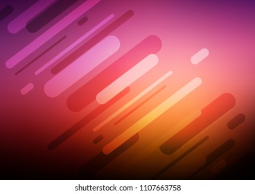Dark Red, Yellow vector indian curved texture. Shining colored illustration with doodles in Zen tangle style. The pattern can be used for coloring books and pages for kids.