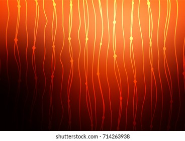 Dark Red, Yellow vector indian curved background. Sketchy hand drawn doodles on blurred background. A completely new design for your business.
