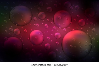 Dark Red, Yellow vector layout with circle shapes. Blurred bubbles on abstract background with colorful gradient. Pattern can be used as texture of water, rain drops.