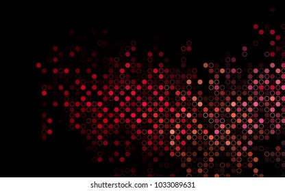 Dark Red, Yellow vector  layout with circle shapes. Blurred decorative design in abstract style with bubbles. Completely new template for your brand book.