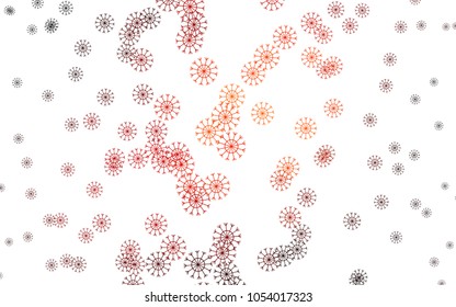 Dark Red, Yellow vector layout with bright snowflakes. Glitter abstract illustration with crystals of ice. The pattern can be used for year new  websites.