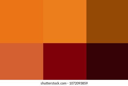 Dark Red, Yellow vector layout with set of colors. Illustration with set of spectral palette. Template of colors for smart designers.