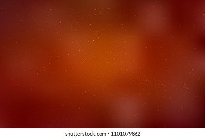 Dark Red, Yellow vector layout with cosmic stars. Shining colored illustration with bright astronomical stars. Pattern for astronomy websites.