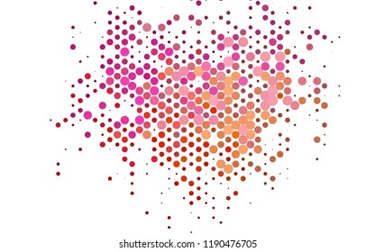Dark Red, Yellow vector layout with circle spots. Glitter abstract illustration with blurred drops of rain. Pattern for beautiful websites.