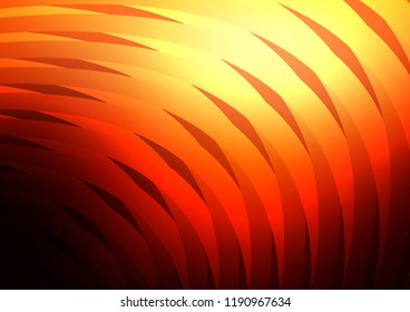 Dark Red, Yellow vector layout with flat lines. Decorative shining illustration with lines on abstract template. The pattern can be used for busines ad, booklets, leaflets