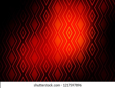 Dark Red, Yellow vector layout with lines, rectangle. Modern geometric abstract illustration with lines, squares. Pattern for business booklets, leaflets.