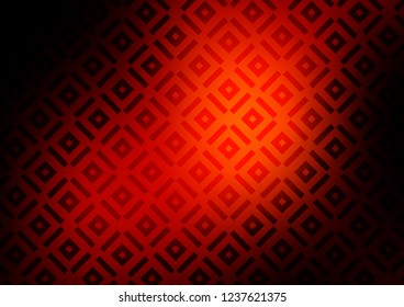 Dark Red, Yellow vector layout with lines, rectangle. Modern geometric abstract illustration with lines, squares. Pattern for business booklets, leaflets.