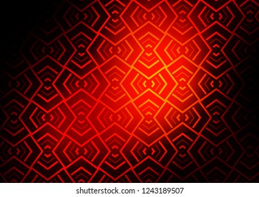 Dark Red, Yellow vector layout with flat lines. Lines on blurred abstract background with gradient. Pattern for websites, landing pages.