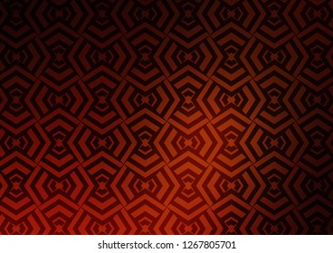 Dark Red, Yellow vector layout with flat lines. Glitter abstract illustration with colored sticks. Pattern for websites, landing pages.