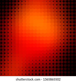 Dark Red, Yellow vector layout with circles. Modern abstract illustration with colorful circle shapes. Design for your commercials.