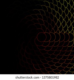 Dark Red, Yellow vector layout with circles. Abstract colorful disks on simple gradient background. Pattern for business ads.
