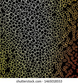 Dark Red, Yellow vector layout with circles. Colorful illustration with gradient dots in nature style. Pattern for business ads.