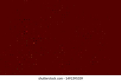 Dark Red, Yellow vector layout with circle shapes. Illustration with set of shining colorful abstract circles. Pattern of water, rain drops.