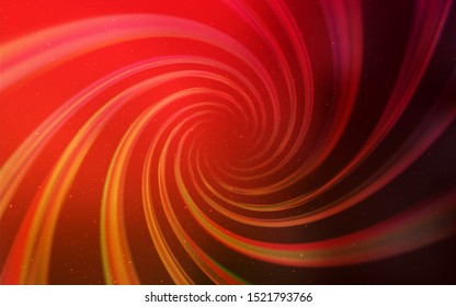 Dark Red, Yellow vector layout with cosmic stars. Blurred decorative design in simple style with galaxy stars. Best design for your ad, poster, banner.