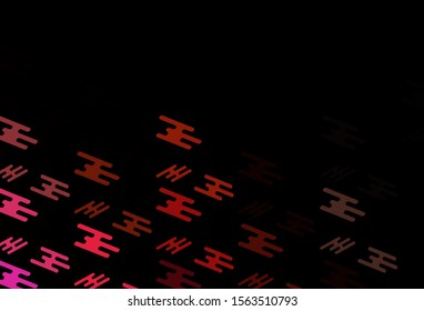 Dark Red, Yellow vector layout with flat lines. Modern geometrical abstract illustration with staves. Smart design for your business advert.