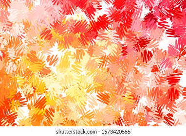 Dark Red, Yellow vector layout with flat lines. Modern geometrical abstract illustration with Lines. Pattern for ads, posters, banners.