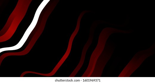 Dark Red, Yellow vector layout with wry lines. Gradient illustration in simple style with bows. Smart design for your promotions.