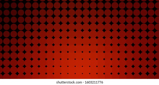 Dark Red, Yellow vector layout with circle shapes. Modern abstract illustration with colorful circle shapes. Pattern for wallpapers, curtains.