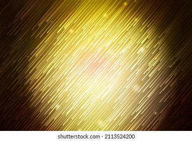 Dark Red, Yellow vector layout with flat lines. Glitter abstract illustration with colorful sticks. Best design for your ad, poster, banner.