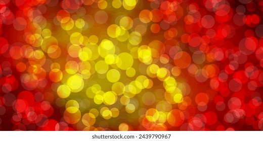 Dark Red, Yellow vector layout with circle shapes. Modern abstract illustration with colorful circle shapes. Design for posters, banners.