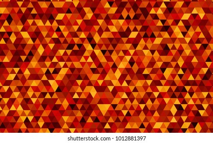 Dark Red, Yellow vector low poly background. A vague abstract illustration with gradient. The completely new template can be used for your brand book.