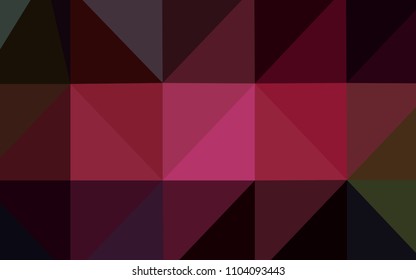 Dark Red, Yellow vector low poly layout. A completely new color illustration in a  polygonal style. That pattern can be used as a part of a brand book.