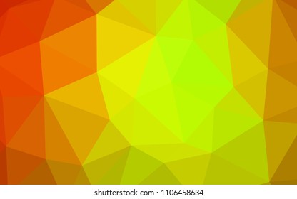 Dark Red, Yellow vector low poly texture. A completely new color illustration in a polygonal style. A completely new design for your leaflet.