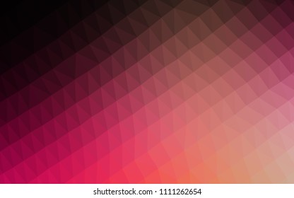 Dark Red, Yellow vector low poly layout. Colorful illustration in abstract style with gradient. The textured pattern can be used for background.