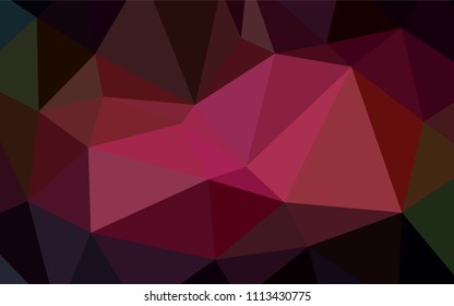 Dark Red, Yellow vector low poly texture. Colorful illustration in abstract style with gradient. Brand-new style for your business design.