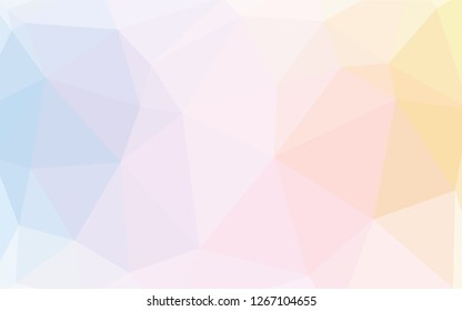 Dark Red, Yellow vector low poly layout. Creative illustration in halftone style with triangles. Polygonal design for your web site.