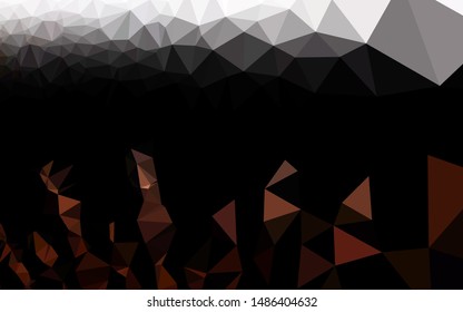 Dark Red, Yellow vector low poly layout. Colorful illustration in abstract style with gradient. The completely new template can be used for your brand book.