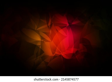 Dark Red, Yellow vector low poly layout. Creative geometric illustration in Origami style with gradient. Textured pattern for your backgrounds.