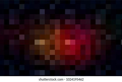 Dark Red, Yellow vector modern geometrical background. Abstract template. Geometric pattern in square style with gradient.