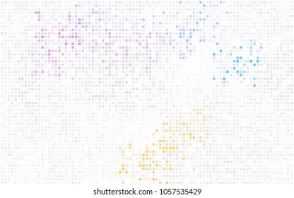 Dark Red, Yellow vector modern geometrical background. Abstract template. Geometric pattern in square style with gradient.