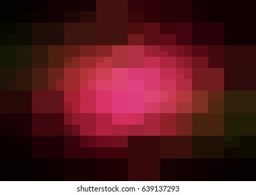 Dark Red, Yellow vector modern geometrical abstract background. Texture template. Geometric pattern in Origami style with gradient. 