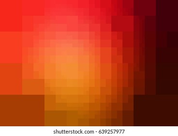 Dark Red, Yellow vector modern geometrical abstract background. Texture template. Geometric pattern in Origami style with gradient. 