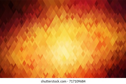 Dark Red, Yellow vector modern geometrical background. Abstract template. Geometric pattern in square style with gradient.
