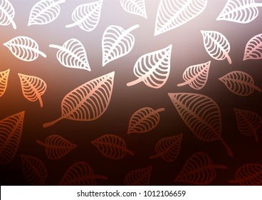 Dark Red, Yellow vector natural abstract background. Geometric doodle illustration in Origami style with gradient. The pattern can be used for coloring books and pages for kids.