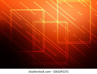 Dark Red, Yellow vector natural elegant pattern. Glitter abstract illustration with doodles and Zen tangles. The completely new template can be used for your brand book.