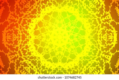 Dark Red, Yellow vector natural abstract template. Brand-new colored illustration in blurry style with doodles drawn by child. The completely new template can be used for your brand book.